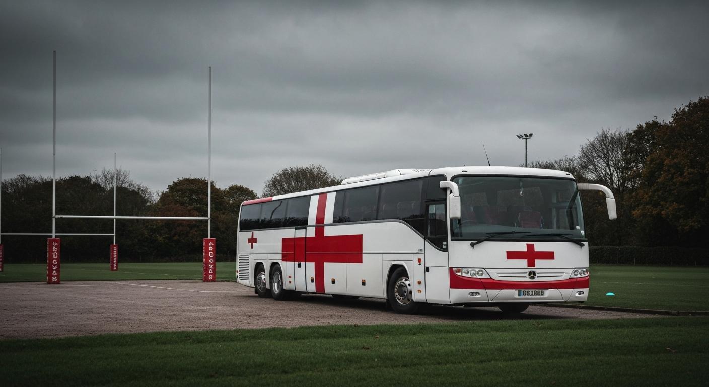 Jumbocruiser coach features in England Rugby video