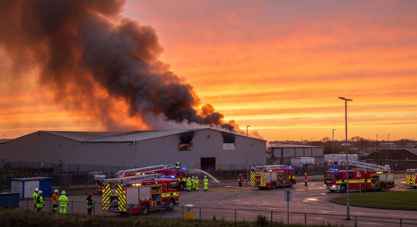 Neg Earth warehouse fire — our thoughts are with the team